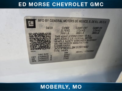 2019 GMC Sierra 1500 AT4