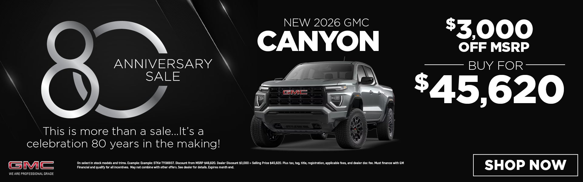 New 2026 GMC Canyon